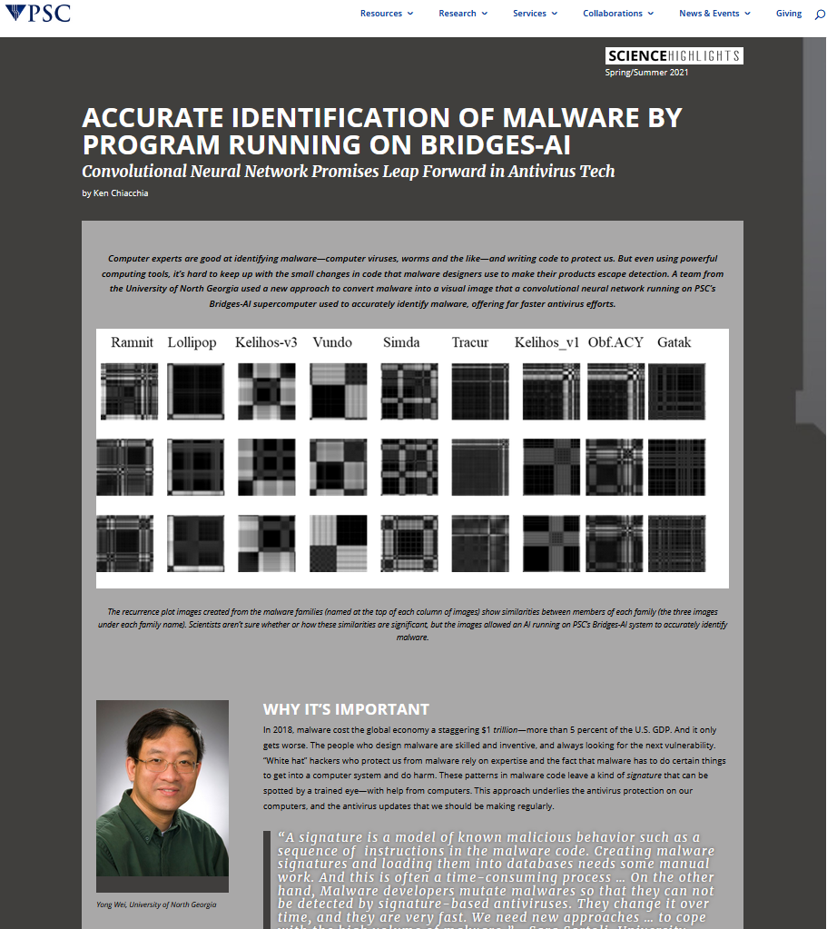 PSC Report on Malware Classification